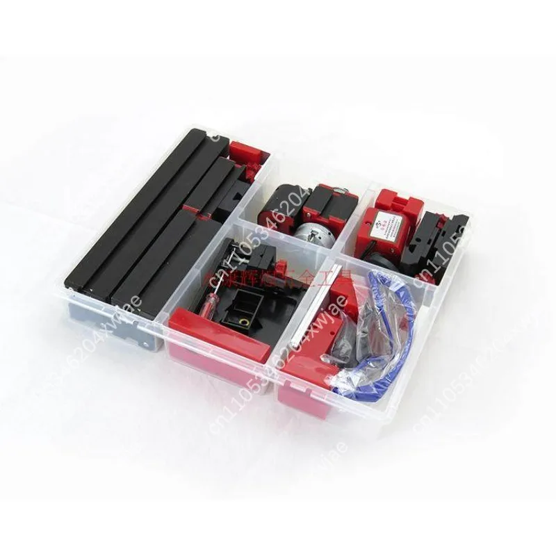 Educational 6-in-1 Mini DIY Machine Tool Set for Children Multifunction Lathe Milling Grinding Saw Hobby Workshop