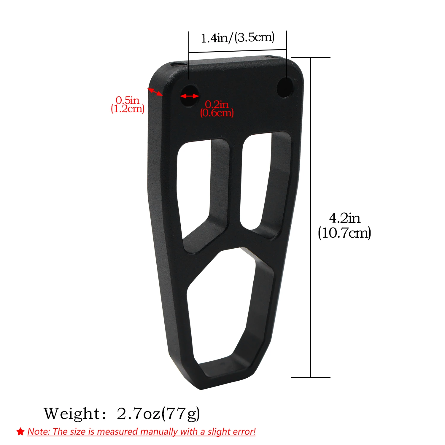 Aluminum Alloy Rear Stock Buttstock for Long Rod Slingshot Black Hunting Target Practice Accessories Replacement Parts