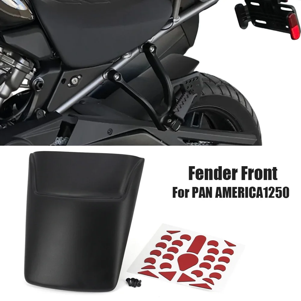 For HARLEY PAN AMERICA 1250 S PA1250 PA 1250 2021 -Motorcycle Accessories Rear Mudguard Fender Rear Extender Hugger Extension