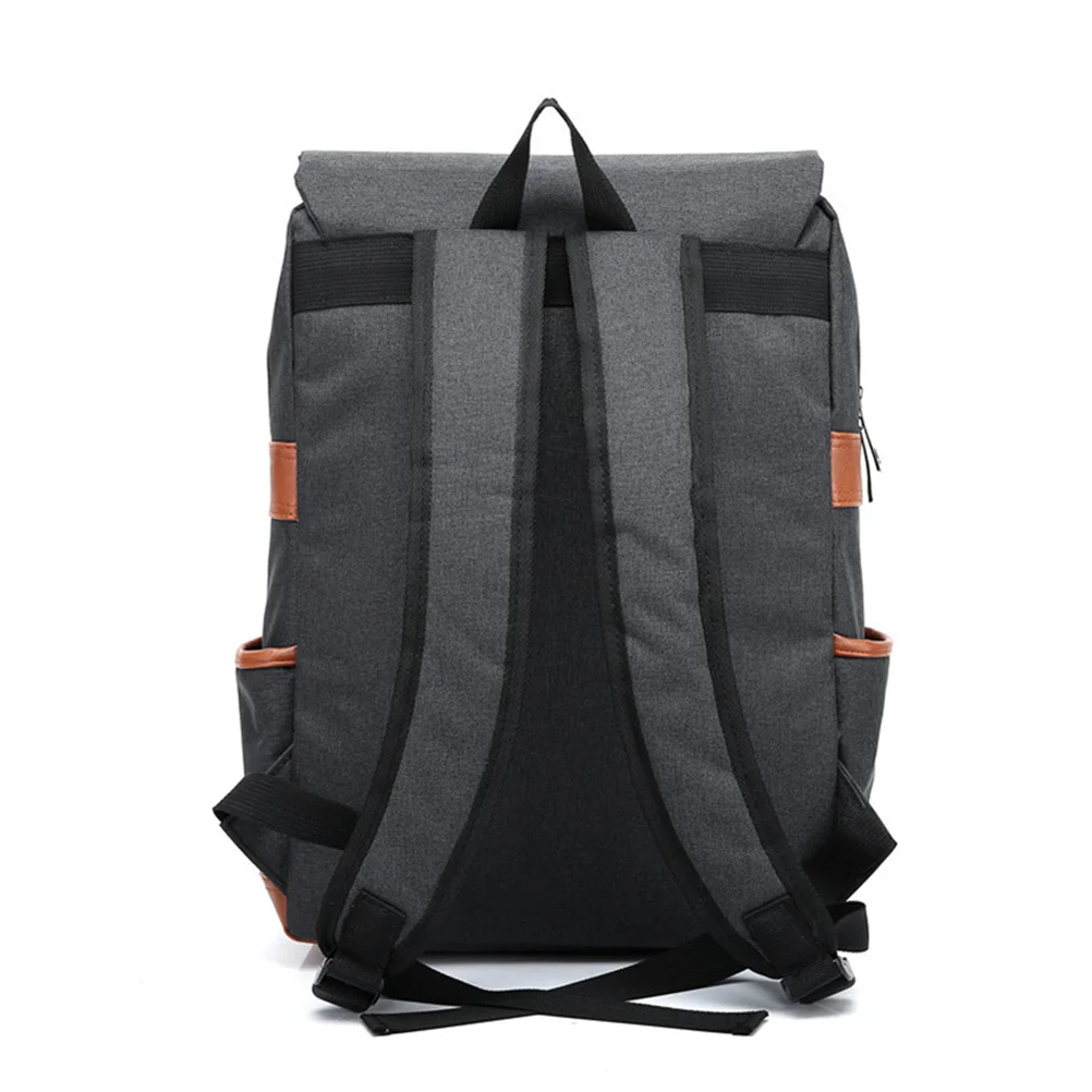 

Travel Backpack Dark Gray Canvas Vintage Spacious Durable Hiking Camping Backpack For Men Women Outdoor Sports Gym Knapsack