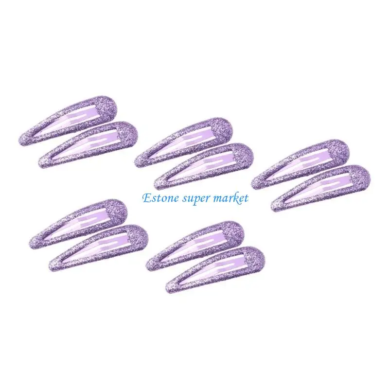 090B 10 Uds. Accesorios brillantes para cabello infantil Clips aleación pasadores ligeros