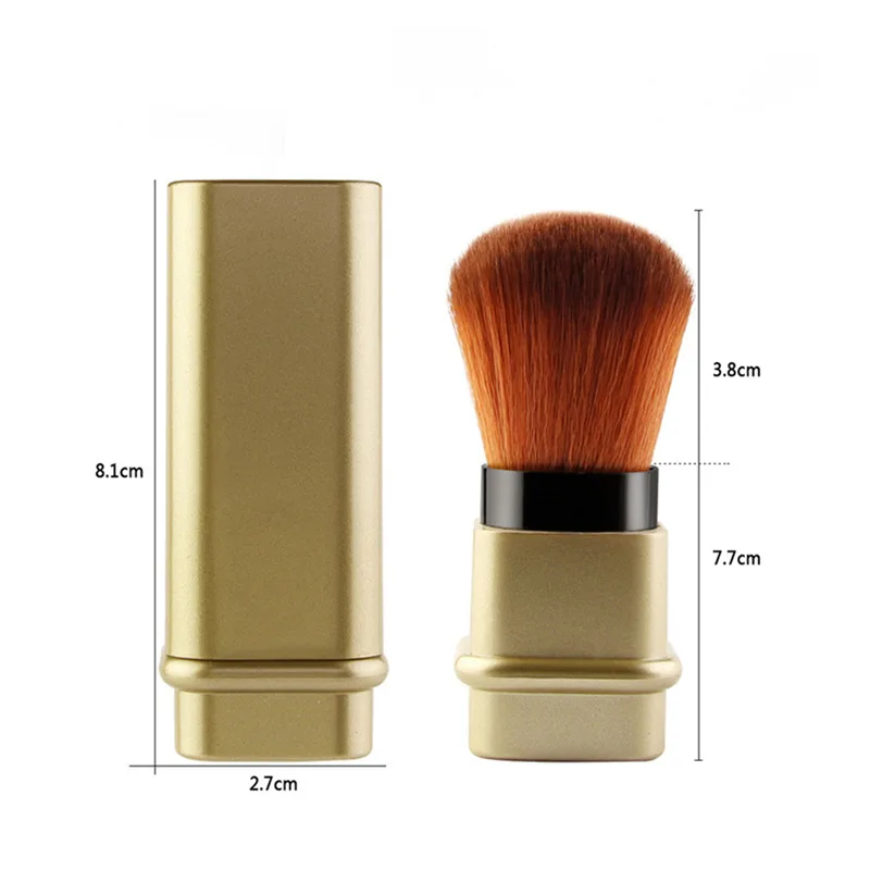 فرشاة غبار الأظافر الراقية القابلة للتمديد مع غطاء فرشاة البودرة المحمولة فرشاة كريم الأساس عالية اللمعان أدوات التجميل متعددة الوظائف #6