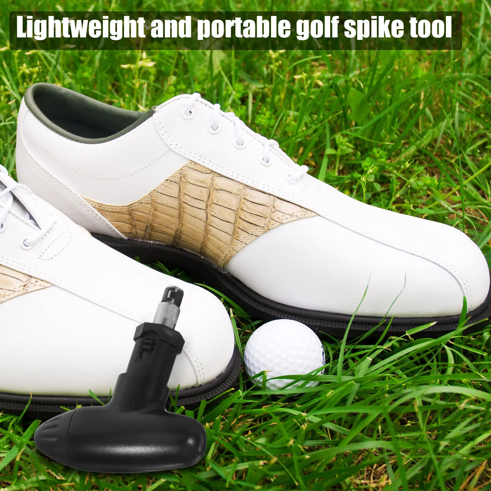 1Set Golf Spike Wrench Universal Plastic Shoe Nail Lifter Easy Spike Removal Adjustment Tool for Golf Shoes Maintenance view 4