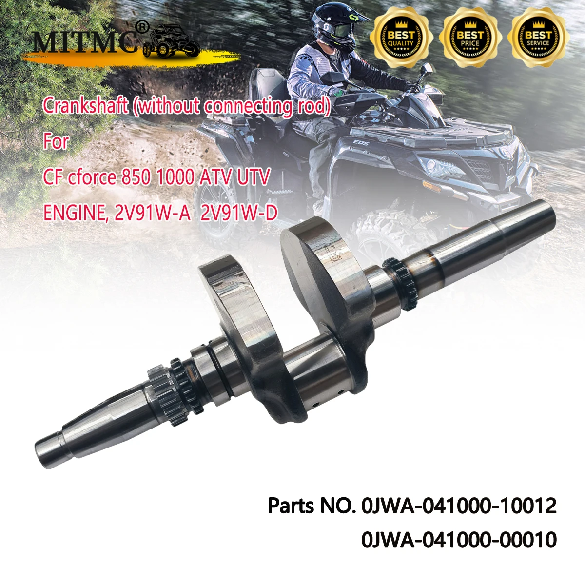 

Коленчатый вал (без шатуна) для двигателя CF cforce 850 1000 ATV UTV, 2V91W-A 2V91W-D 0JWA-041000-10022