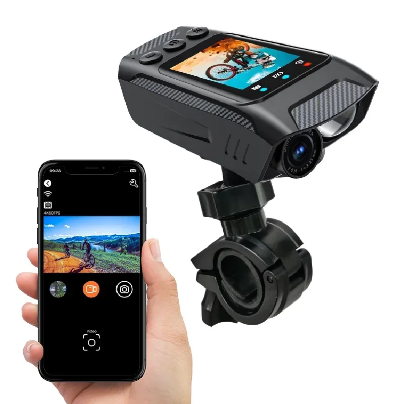 

4K Bike Helmet Action Camera 3 in 1 Multifunction Sports DV Motorcycle Bicycle Action Cam with Screen Video Recorder
