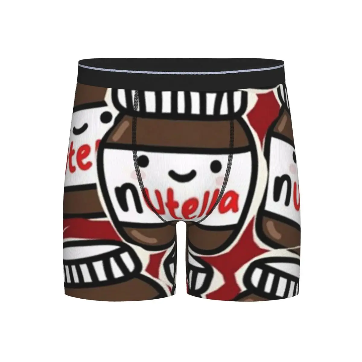 

Long Boxer Underpants Shorts Nutella Cutie Panties Men's Ventilate Underwear for Homme Man Boyfriend Gifts
