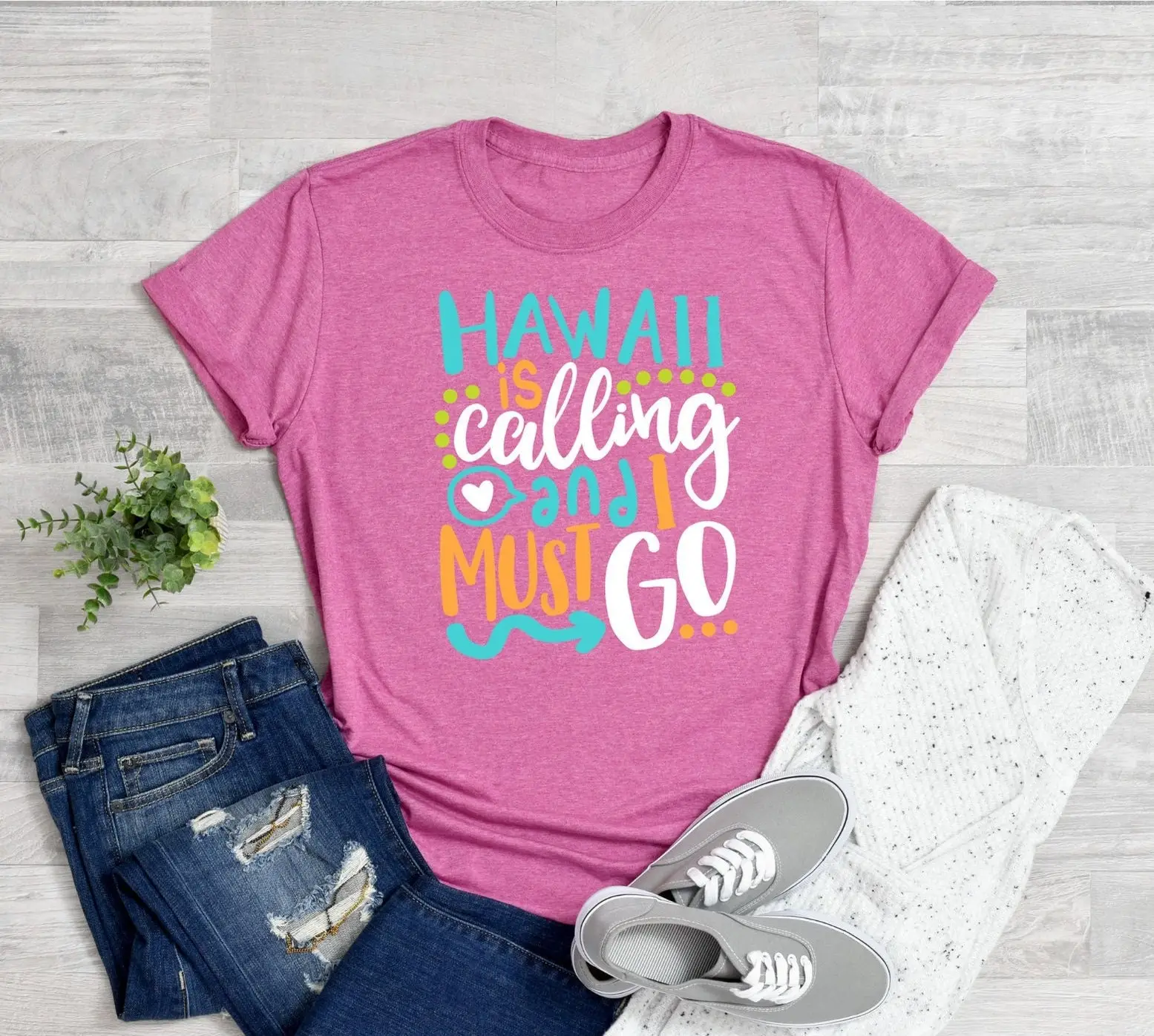 Hawaii Is Calling And I Must Go T Shirt Funny Beach Lover Hawaiian Summer Party