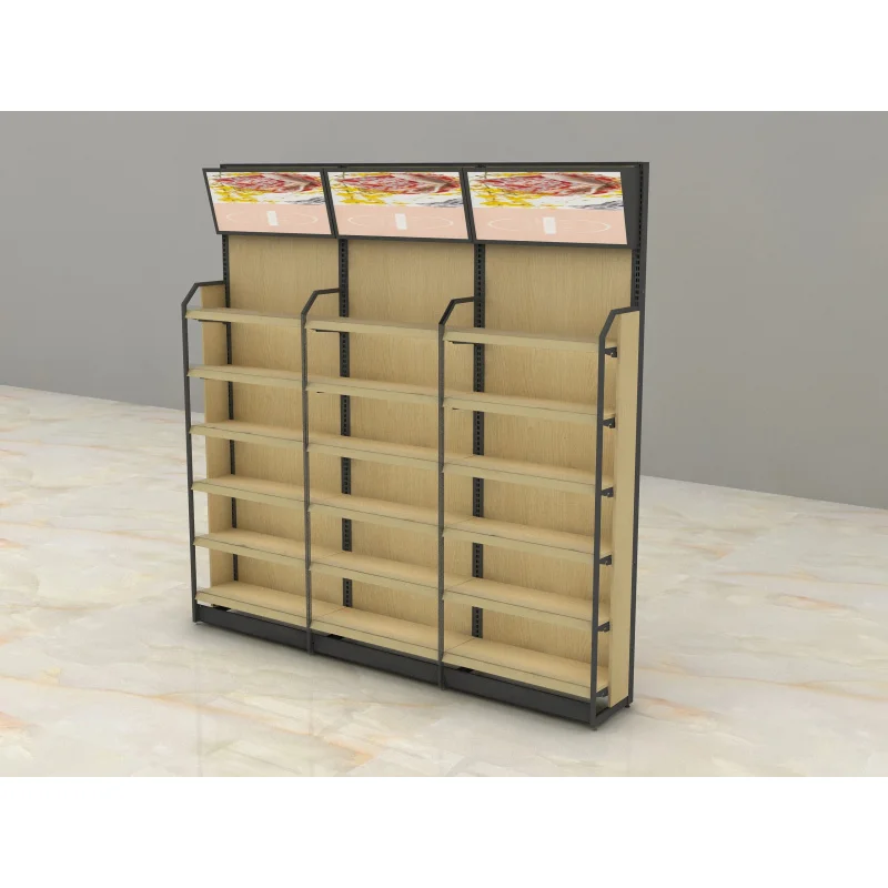 custom.Retail Display Stands Maternal and Supplies Display Stand Shelf Shelving Best High Quality Wooden Metallic Light Du