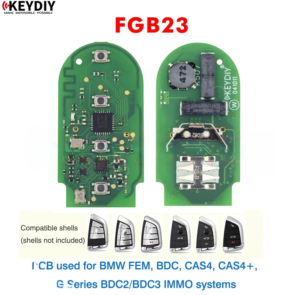 KEYDIY KD FGB23 Remote Key PCB Board 434mhz for BMW CAS4/CAS4+ FEM/BDC G30 G31 G38 G32 G11 M5 F90 X3 IX3 G08 X3 X4 G02 F98