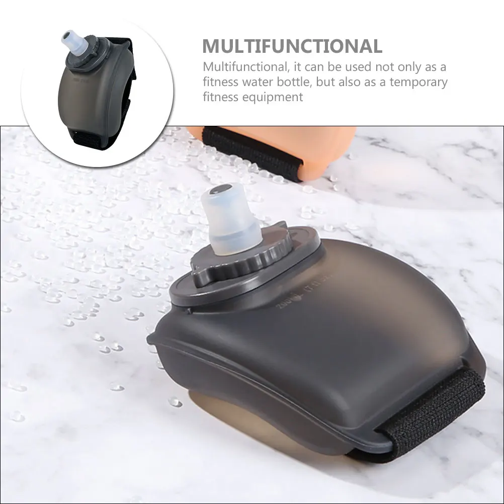 

Creative Wristband Portable Drinking Bottle Durable Silicone Fitness Holder Outdoor Running Large Capacity Easy Carry Wristband