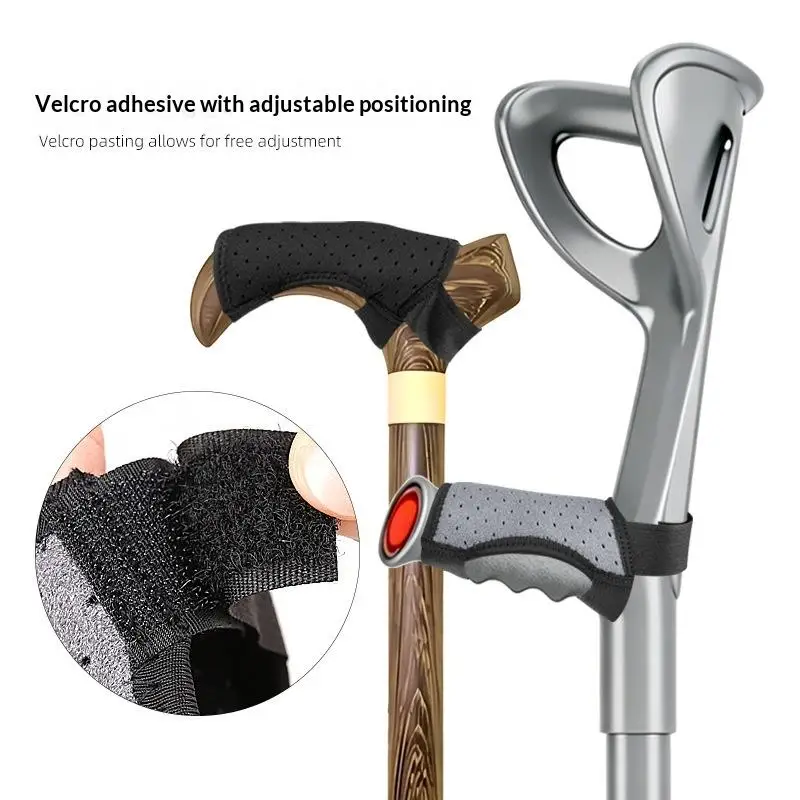 Premium Comfort Pads for Forearm Crutch Hand Grips Non Slip Handle Covers for Medical Mobility Aid Daily Walking Support