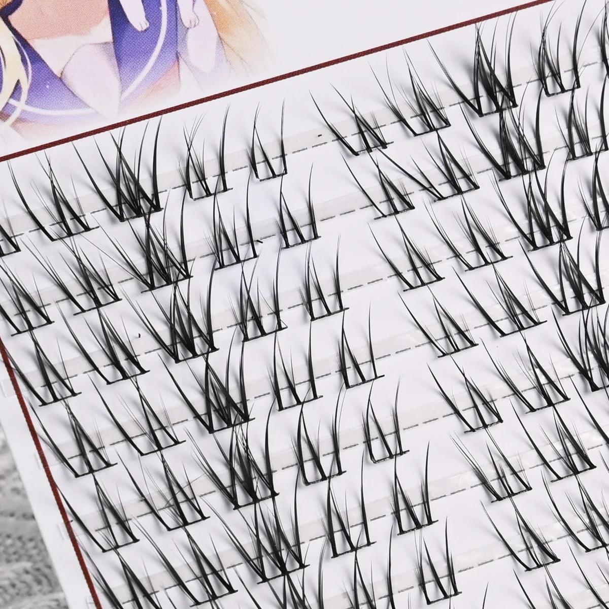 Naturally Enlarge Eyes BYL112 Easy Extension Individual Lashes 3D Manga Natural Look False Eyelashes for Beginners