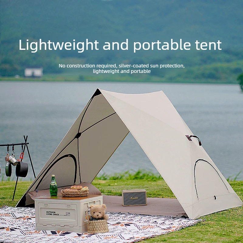 Beach Park Pop-Up , Portable Foldable Camping Shelter Full Set, Waterproof UV Protection, Scratch-Resistant Durable for Outdoor