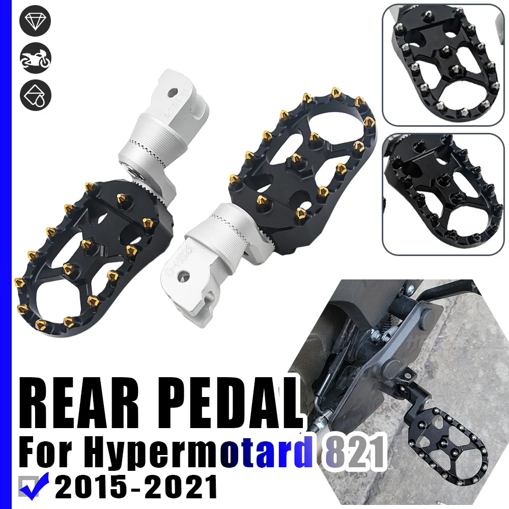 

For Ducati Monster 821 Dark stripe Motorcycle Front&Rear Footrest 360 Degree Adjustable Foot Pegs Rotatable FootPegs Rest