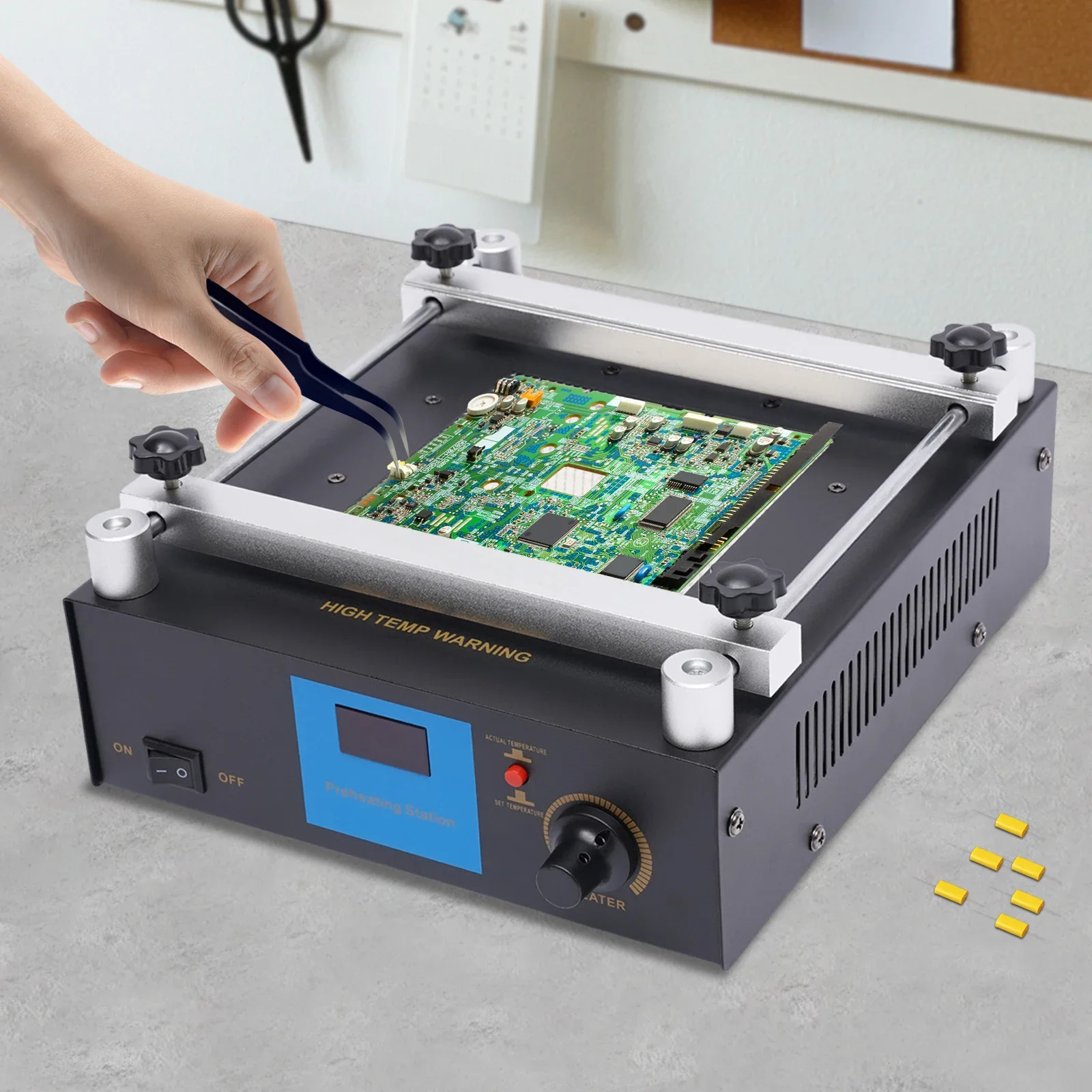 Infrared Preheater BGA Rework Station Preheating Station 450W IR Infrared Preheater SMD PCB Hot Plate Preheating