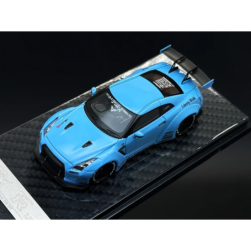 404 Error 1:64 LBWK GTR R35 Bright Blue Resin Diorama Car Model