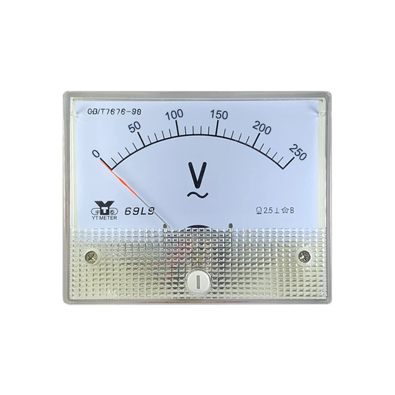 69l9-v التيار المتناوب الفولتميتر 5 فولت 10 فولت 15 فولت 20 فولت 30 فولت 250 فولت 300 فولت 450 فولت 500 فولت 600 فولت مؤشر متر 64*80 مللي متر اختبار مرحلة واحدة ثلاث مراحل المحرك