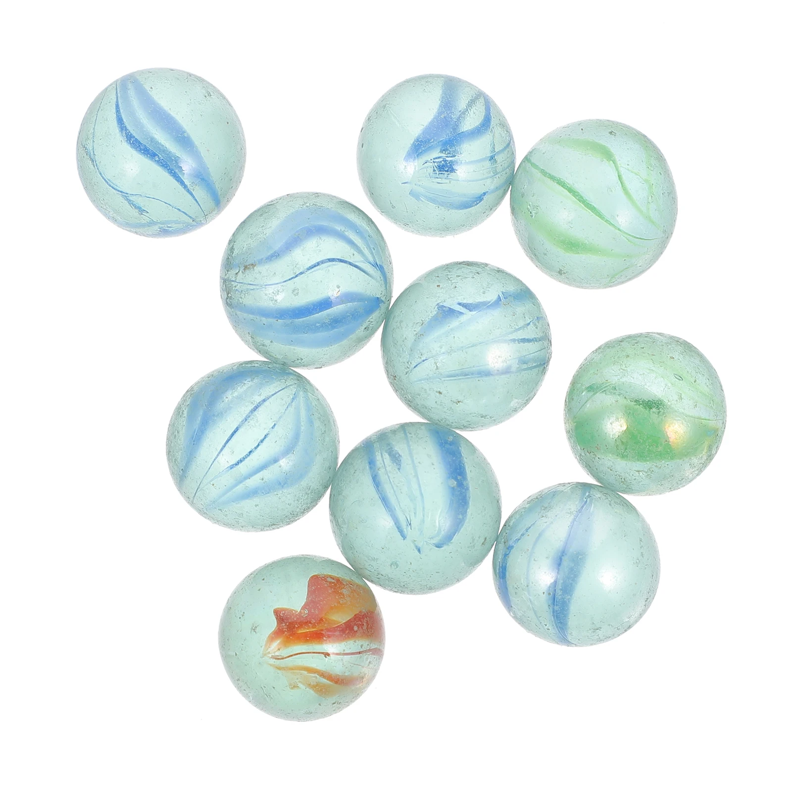 

10pcs Glass Physics Glass Marbles Balls Kids Marbles Fish Tank Decor Physics Lab Supplies Toys Unique Gifts