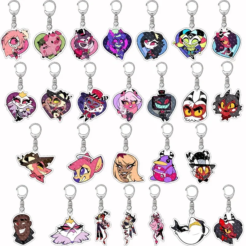 

Hot Anime Animation Derivatives Acrylic Keychain Blitzo Moxxie Millie Loona Stolas·Goetia Fashion Festival Gift for Friend