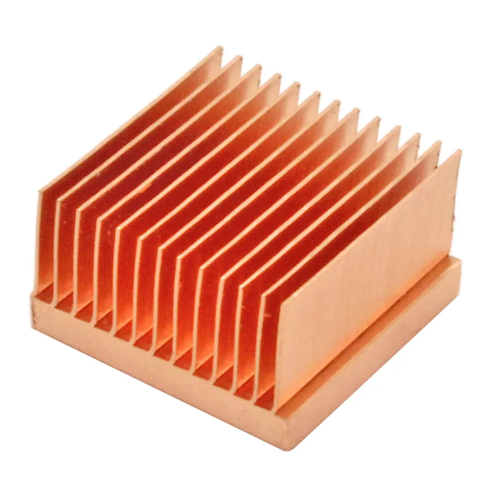 20x20x11mm Pure Copper Heatsink Small Heat Sink Radiator for Raspberry pi Electronic Chip MOS IC 3D printer Cooling Cooler