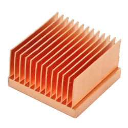 20x20x11mm Pure Copper Heatsink Small Heat Sink Radiator for Raspberry pi Electronic Chip MOS IC 3D printer Cooling Cooler