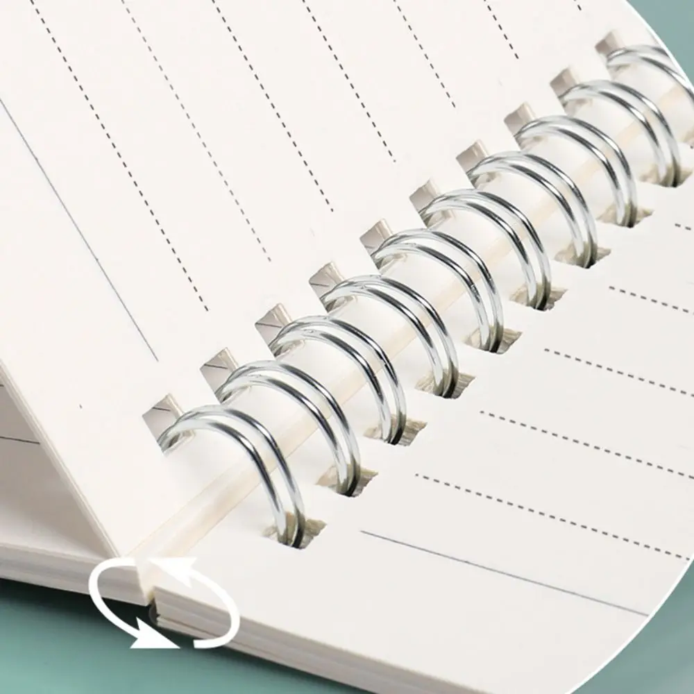 High Quality A5/B5/A4 Coil Notebook 80Sheets Grids/Blank/Horizontal Line Notepad Flip Over Diary Book Students Gift