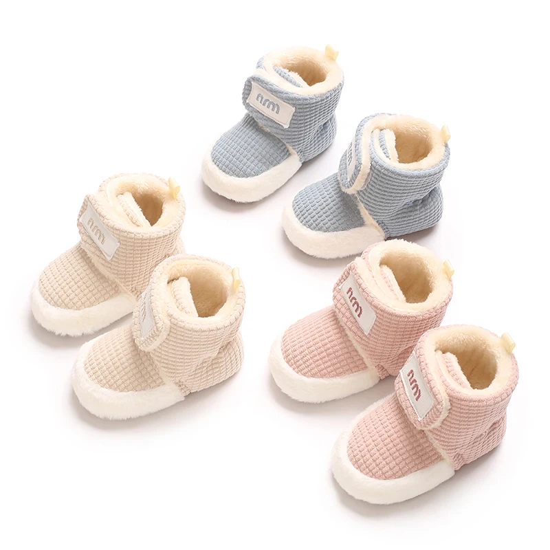 0-18Months Winter Snow Baby BootsNewborn Warm Booties Soft Sole FirstWalkers Shoes for Baby Girls Boys InfantShoes Toddler