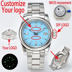 39mm Watch Men's Luxury Watch Luminous Dial Sapphire Glass Stainless Steel Case NH35 Automatic Mechanical Watch Customized logo