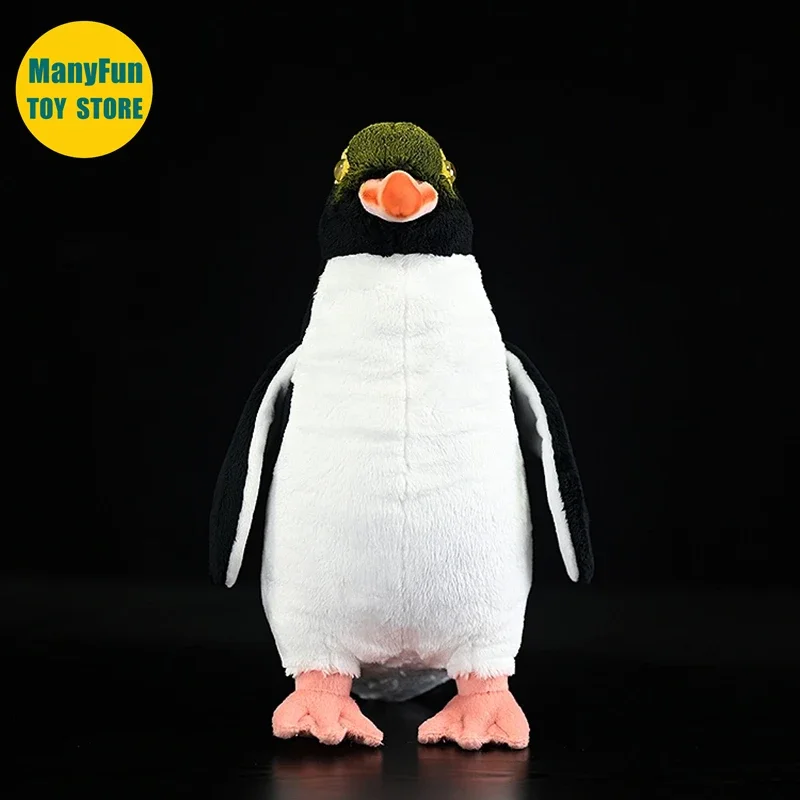 Yellow-eyed Penguin Plush Toy Realistic Penguin Plushie Lifelike Penguin Stuffed Animal Simulation Doll Kawaii Toy Collectors