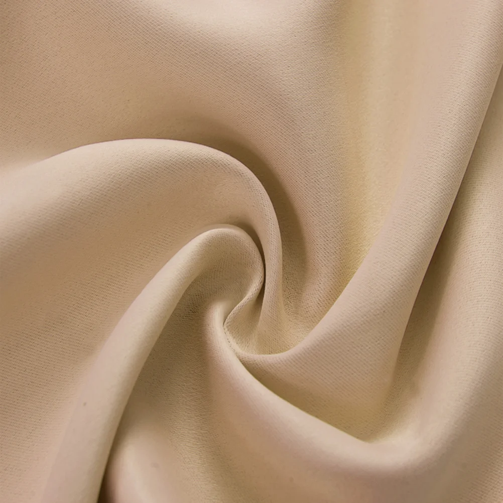 Krótkie zasłony zaciemniające premium na drzwi kuchenne lub okno, beżowe, nowoczesny, prosty design, dekoracja do domu, hotelu, salonu, sypialni.