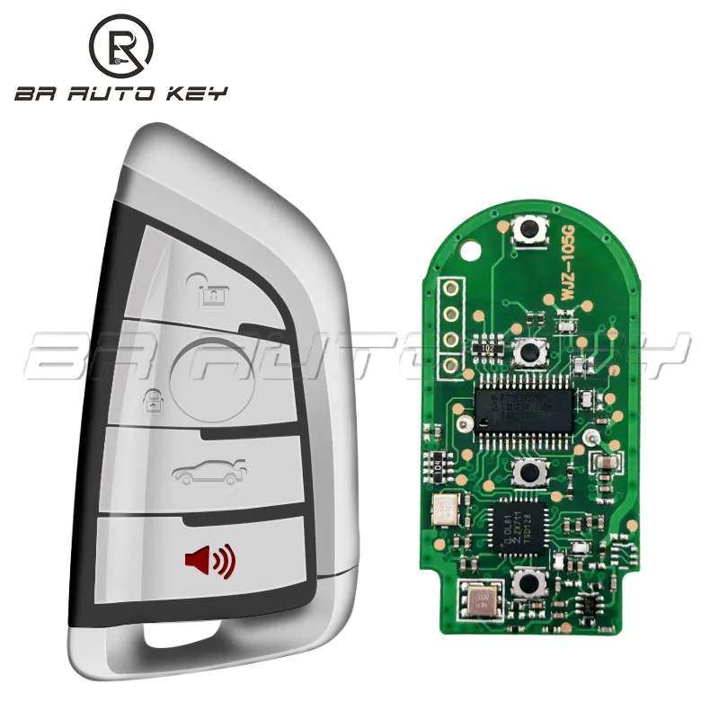 Smart 4 Button 315 /433 /868MHZ pcf7953P Remote Key Keyless Entry fob for BMW F FEM CAS4 5 7 Series X5 X6 2014 2015 2016 2017