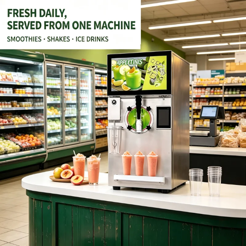 Commercial Frozen Machine Four-In-One Fully Closed Juice Frozen Beverage Slush Machine