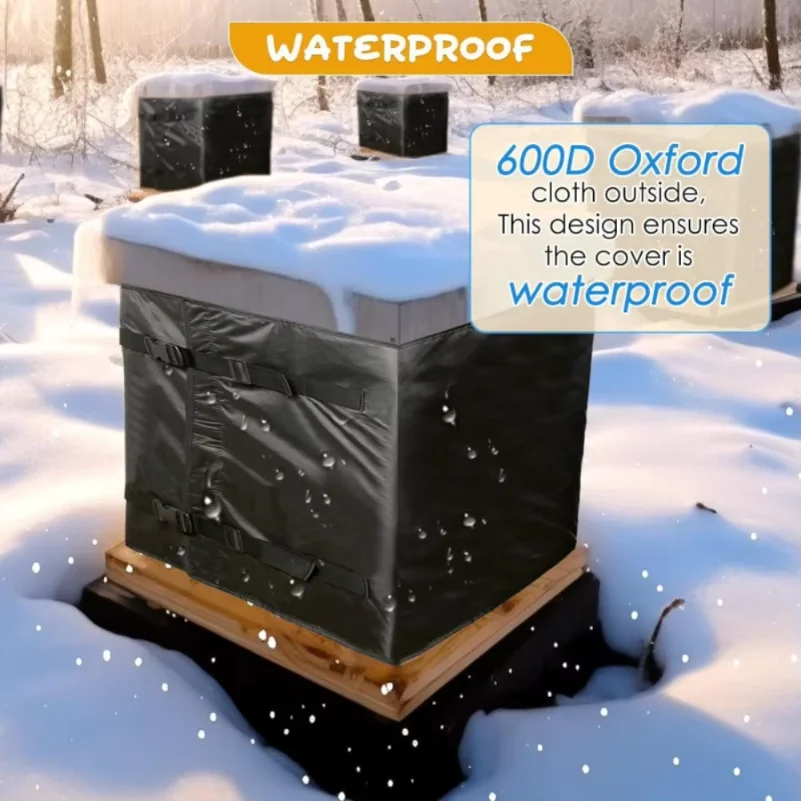 Apiary Insulation Winter Beehive Cover Cold Season Hive Protection Multi-layer Protection Waterproof Shield For Langstroth Hives