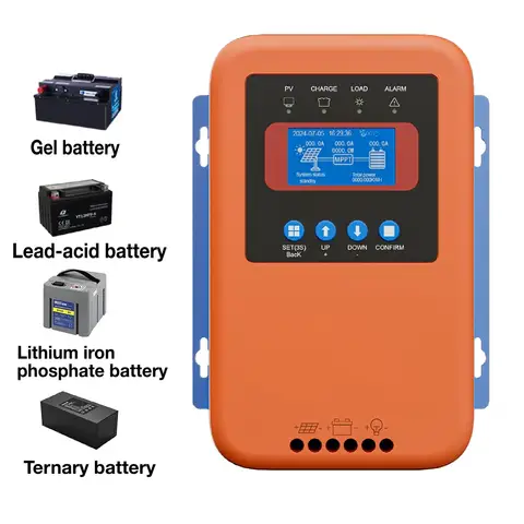 80A 100A MPPT Solar Solar Panel Battery Controller Powerful Types Battery DC Load Voltage Charge Discharge Controller