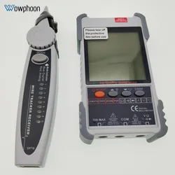 Lan Network Cable Tester Tool, Backlight Analogs Digital Search POE Test, Cable Pairing Multimeter, LCD Display, Customized