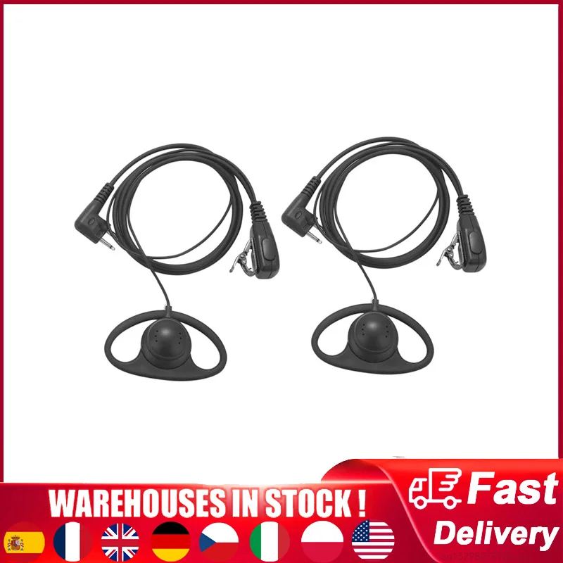 

2Pin D Shape Ear Buds Ptt Headset Earpiece For Motorola 2 Way Radios Gp88S Gp300 Gp68 Gp2000 Gp88 Gp3188 Walkie Talkie Radio