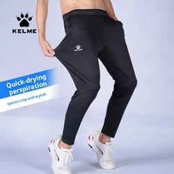 KELMECarme pantaloni sportivi elasticizzati Slim da uomo pantaloni Skinny da allenamento per calcio pantaloni da corsa per adulti e bambini