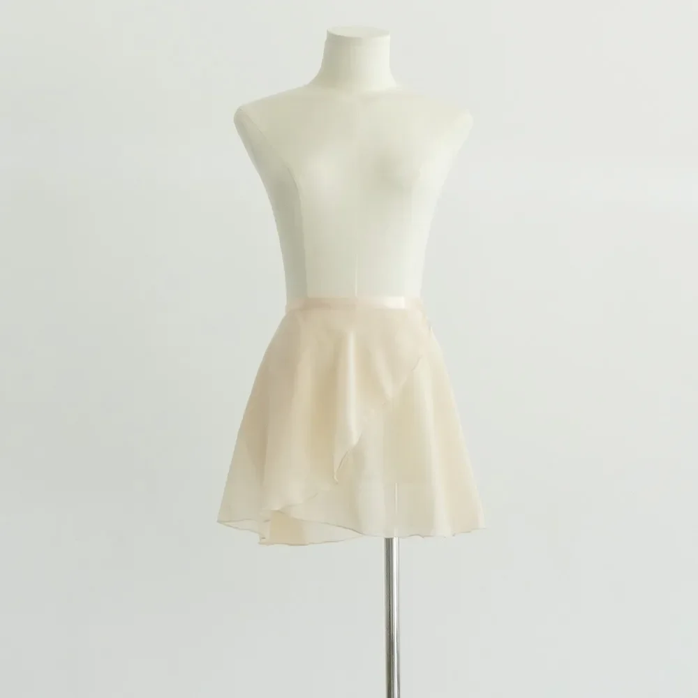 Children's Ballet Dance Skirt Girls' Practice Clothes Gauze Skirt Chiffon Apron Dancing Lace-up One-piece Skirt 2025