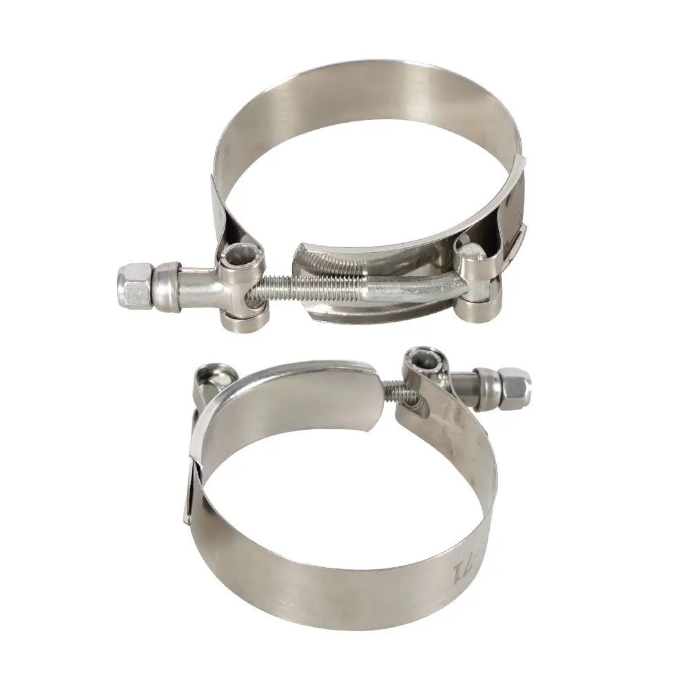 1Pc Stainless Steel T-Bolt Clamp For Turbo Exhaust Intercooler Silicone Coupler Hose 2.25