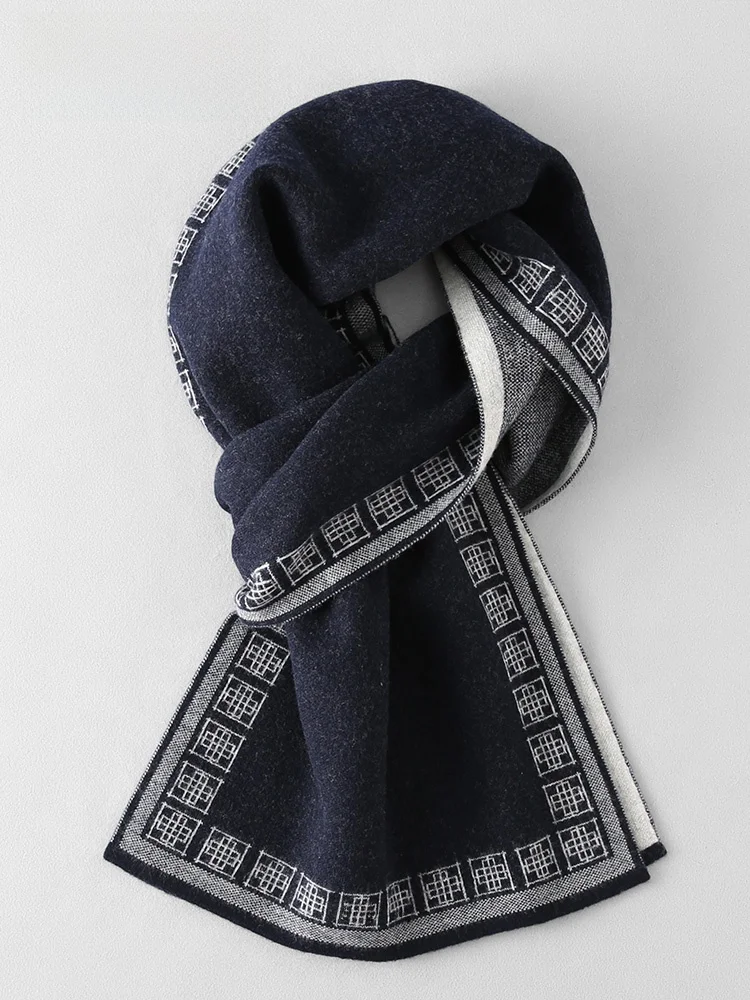 Echarpe-en-pure-laine-pour-homme-mooqo-tricotee-chaude-pour-l'hiver-style-britannique-polyvalente-haut-de-gamme-cadeau-d'anniversaire-grande-taille-rectangulaire