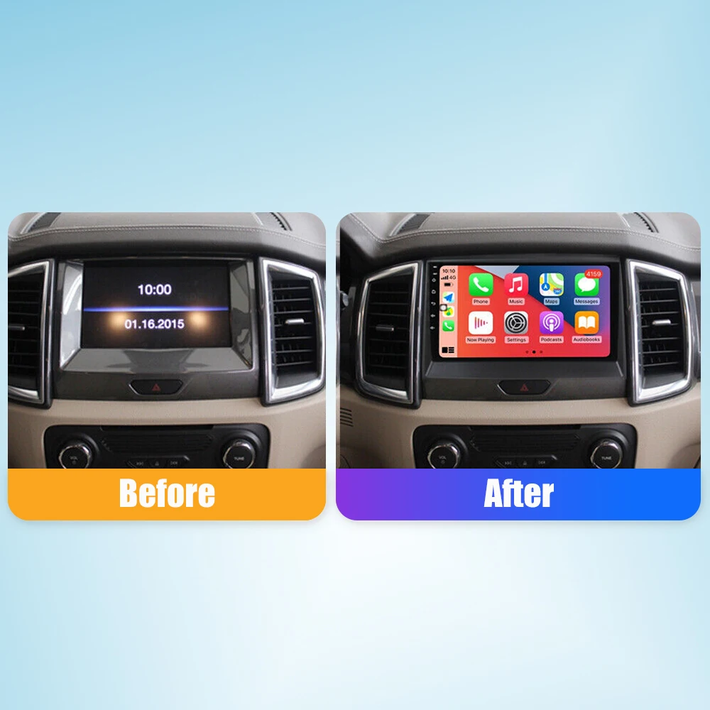 

2Din Android Car Radio For Ford Ranger 2016-2019 2Din Car Stereo GPS Navigation Video Player Carplay Android Auto BT WIFI 4G He