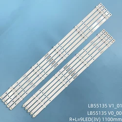 LED Backlight strip 9 Lamp for L.G 55UN70006LA LB-DM3030-GJD3X3555X9GB00-S NS-55DF710NA19 LB55135  lbm550m0501-PJ-4(L) PK-4(R)