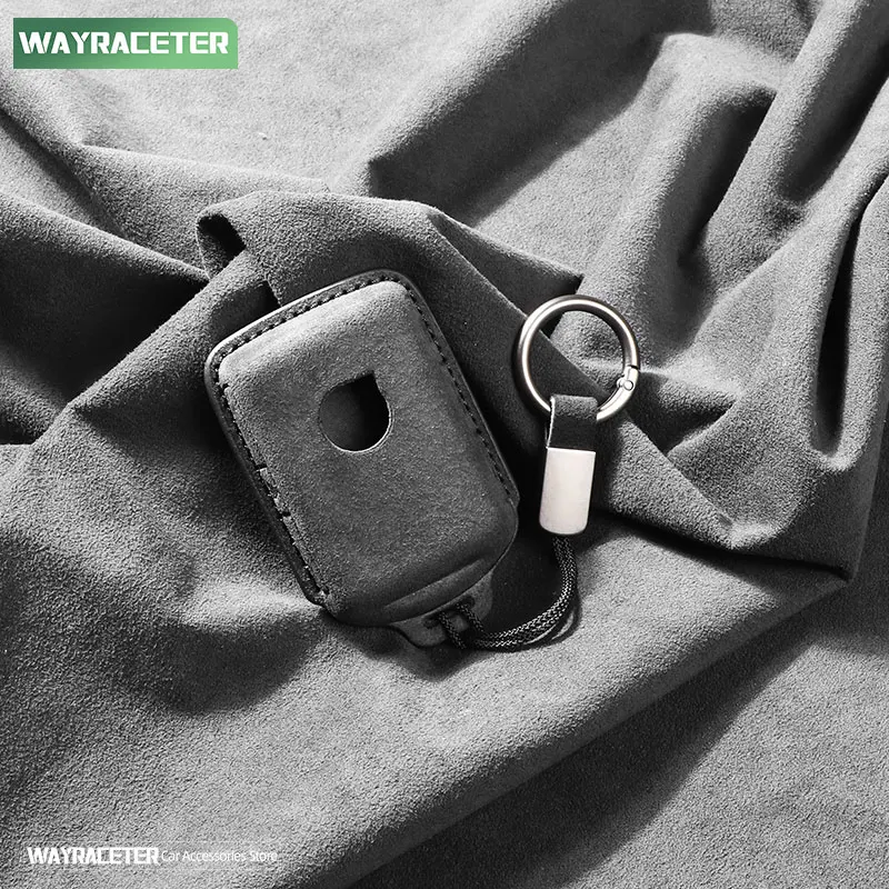 

Super Top Italian Suede Leather Car Key Case Cover Proective Bag For Volvo XC60 2018 S60 C40 S90 XC90 2025 V60 V90 XC40 2026