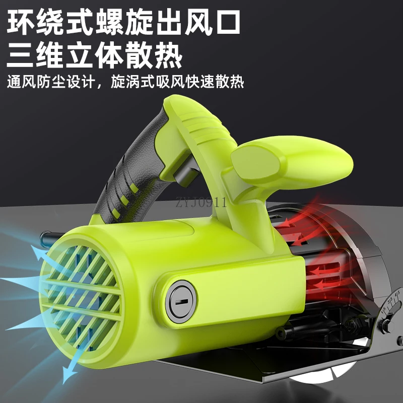 Mesin Pemotong Ubin Keramik 220V Gergaji Tangan Kecil Mesin Slot Batu Marmer Gergaji Mesin Alat Pemotong Dinding