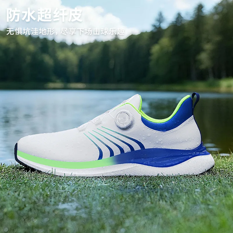 

Обувь для гольфа PGM XZ446, мужская обувь, повседневная спортивная обувь, супермягкая подошва из материала Popcorn, шнуровка с застежкой, суперводонепроницаемая.