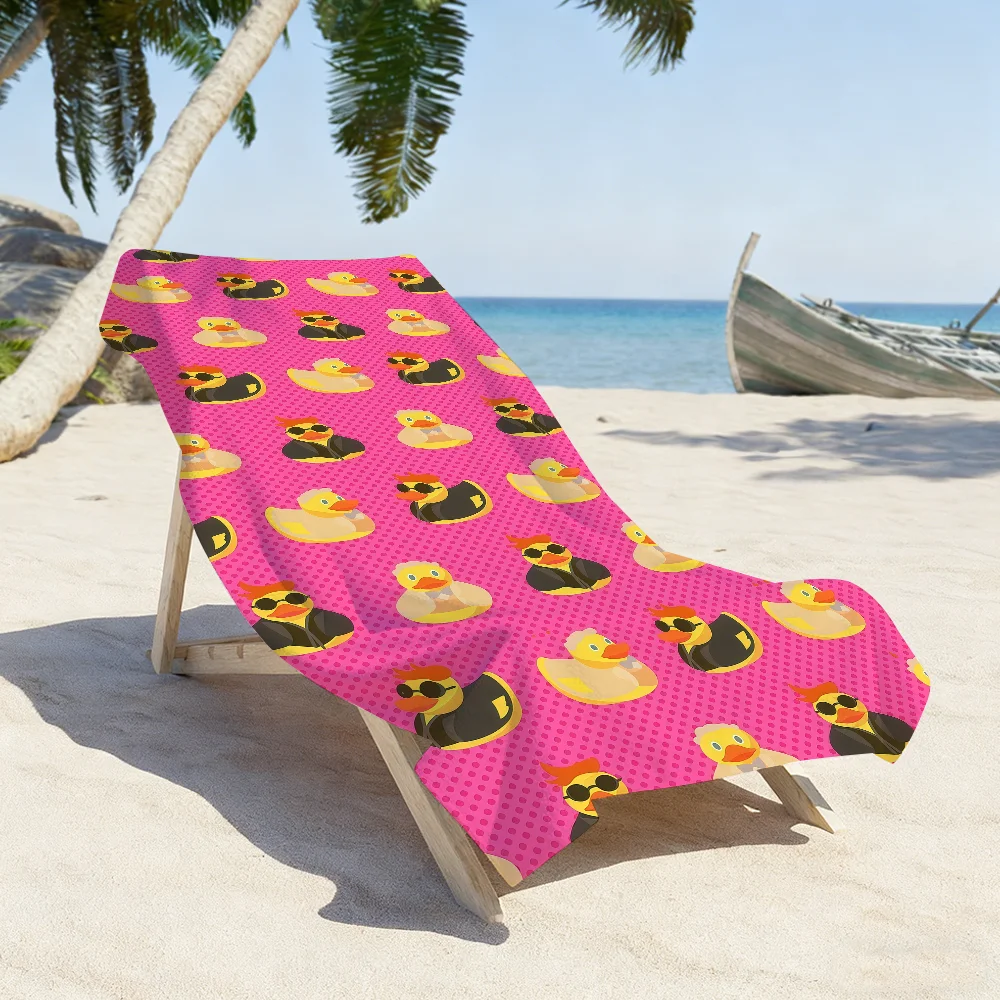 TV G-Good O-Omens Cartoon Towel Sports Quick Dry Travel Camping Gear Sandproof Soft Light Large Beach Towel
