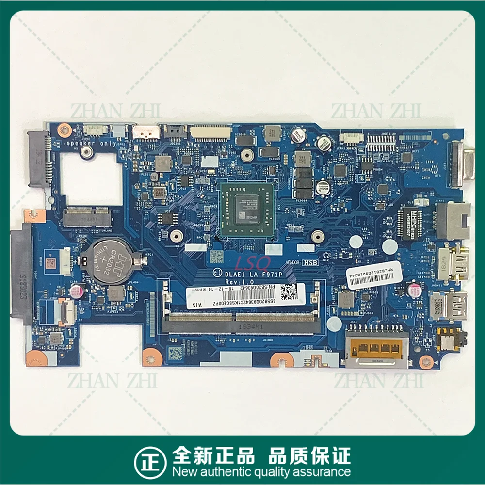 

For Lenovo notebook 81FS main board DLAE1 LA-F971P onboard E2-9000CPU set
