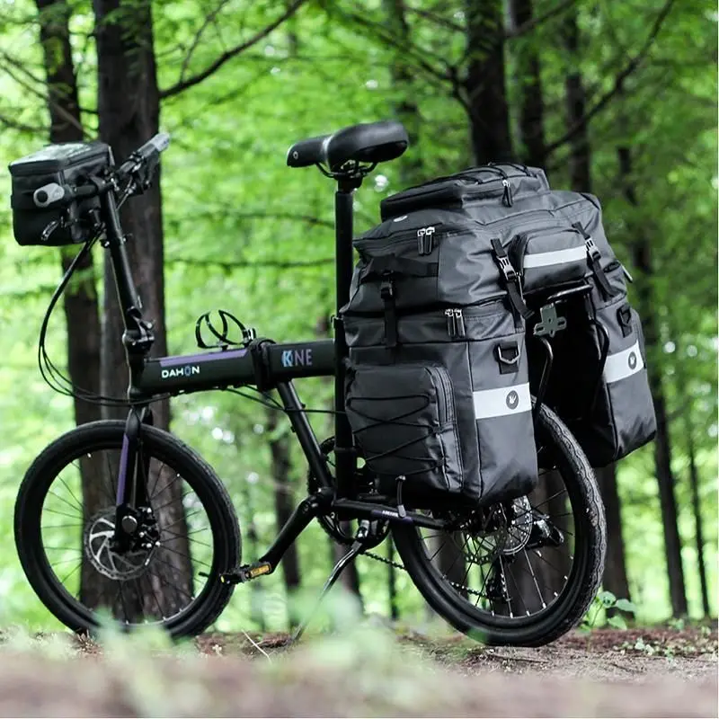 Three-in-One Waterproof Bike Bag Large Capacity Portable Durable  Cycling Bicycle Bags Multifunctional Bicycle Accessories