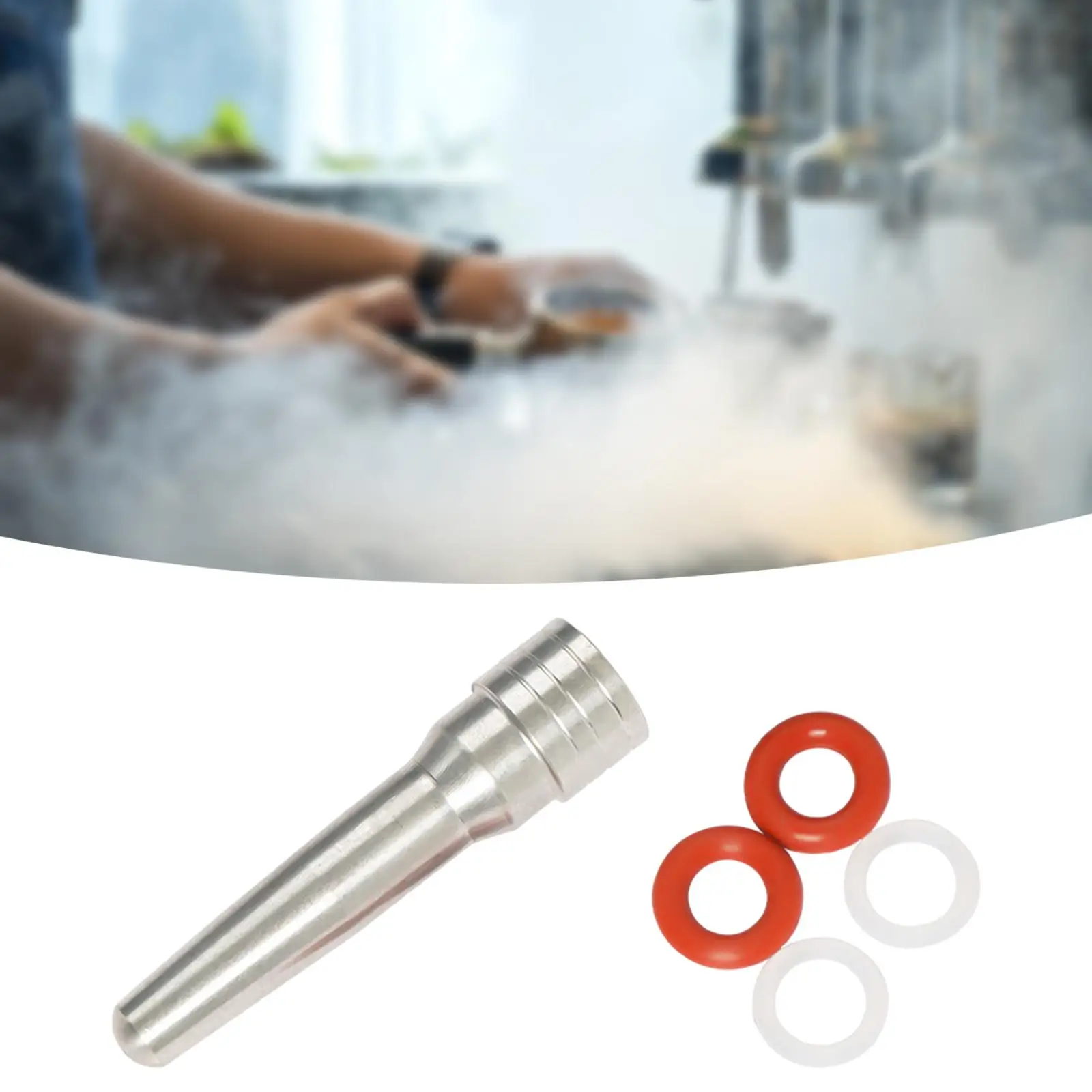 Coffee Machine Steam Nozzle Milk Foam Tip Washable Coffee Replacement Reusable Single Hole for Eco310 EC685 Ecp3420 EC310 Parts