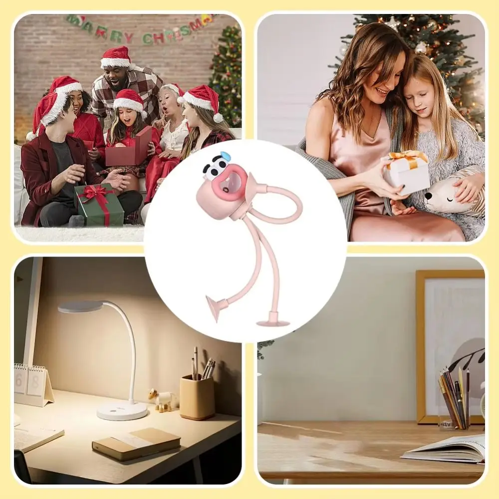 Cute Cartoon Octopus Shape Night Light Adjustable Creative Squid LED Lamp Changeable Shape Foldable Desk Decor Lamp Kids